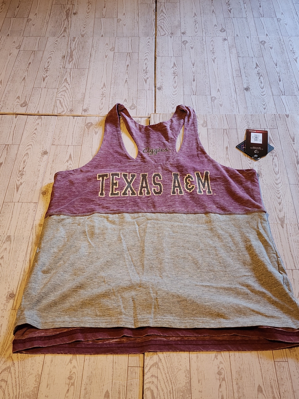 NWT Colosseum Texas A&M Aggies Reversible Racerback Tank Top Women's Medium (MD)